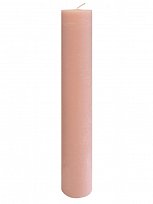 Свеча интерьерная цилиндрическая светло-розовая 50*280